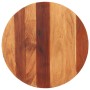 Tablero de mesa redonda madera maciza de acacia 25-27 mm 60 cm