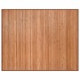 Alfombra rectangular bambú color natural 80x100 cm