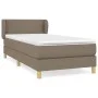 Box spring bed with taupe gray fabric mattress 100x200 cm by vidaXL, Beds and slatted bases - Ref: Foro24-3126705, Price: 340...