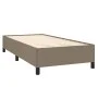 Box spring bed with taupe gray fabric mattress 100x200 cm by vidaXL, Beds and slatted bases - Ref: Foro24-3127785, Price: 388...