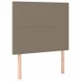 Box spring bed with taupe gray fabric mattress 100x200 cm by vidaXL, Beds and slatted bases - Ref: Foro24-3127785, Price: 388...