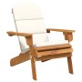 Silla de jardín Adirondack con cojines madera maciza acacia