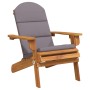 Silla de jardín Adirondack con cojines madera maciza acacia