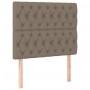 Box spring bed with taupe gray fabric mattress 100x200 cm by vidaXL, Beds and slatted bases - Ref: Foro24-3128185, Price: 413...