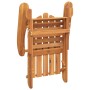 Silla de jardín Adirondack con cojines madera maciza acacia