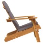 Silla de jardín Adirondack con cojines madera maciza acacia