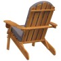 Silla de jardín Adirondack con cojines madera maciza acacia