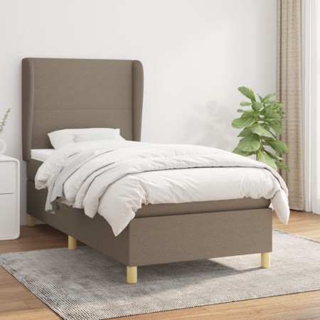 Boxspringbett mit taupegrauer Stoffmatratze 100x200 cm von vidaXL, Betten und Lattenroste - Ref: Foro24-3128345, Preis: 381,0...