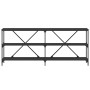 Schwarzer Konsolentisch aus Eisen und Holz, 180 x 30 x 75 cm von vidaXL, Seitentische - Ref: Foro24-832853, Preis: 76,22 €, R...