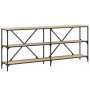 Konsolentisch aus Eisenholz, Sonoma-Eiche, 180 x 30 x 75 cm von vidaXL, Seitentische - Ref: Foro24-832854, Preis: 107,30 €, R...