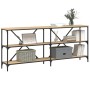 Konsolentisch aus Eisenholz, Sonoma-Eiche, 180 x 30 x 75 cm von vidaXL, Seitentische - Ref: Foro24-832854, Preis: 107,30 €, R...