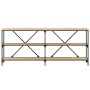 Konsolentisch aus Eisenholz, Sonoma-Eiche, 180 x 30 x 75 cm von vidaXL, Seitentische - Ref: Foro24-832854, Preis: 107,30 €, R...