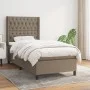 Cama box spring con colchón tela gris taupe 100x200 cm de vidaXL, Camas y somieres - Ref: Foro24-3131653, Precio: 400,90 €, D...