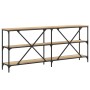 Konsolentisch aus Eisenholz, Sonoma-Eiche, 180 x 30 x 75 cm von vidaXL, Seitentische - Ref: Foro24-832854, Preis: 107,30 €, R...