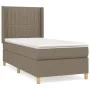 Box spring bed with taupe gray fabric mattress 100x200 cm by vidaXL, Beds and slatted bases - Ref: Foro24-3132133, Price: 356...