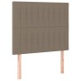 Box spring bed with taupe gray fabric mattress 100x200 cm by vidaXL, Beds and slatted bases - Ref: Foro24-3132133, Price: 362...