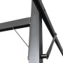 Pérgola con cubierta retráctil gris taupe 589x292x230 cm