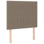 Cama box spring colchón y luces LED tela gris taupe 100x200 cm de vidaXL, Camas y somieres - Ref: Foro24-3135017, Precio: 363...