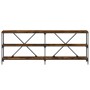 Konsolentisch aus Eisenholz, geräucherte Eiche, 200 x 30 x 75 cm von vidaXL, Seitentische - Ref: Foro24-832860, Preis: 90,57 ...