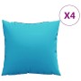 Cojines Decorativos 4 pcs Tuquesa 40 x 40 cm tela