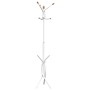Perchero de hierro con recubrimiento en polvo blanco 176 cm
