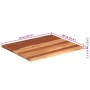 Tablero de mesa madera maciza de acacia 25-27 mm 60x70 cm