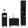 Juego de muebles de baño 3 pzas madera contrachapada negro de vidaXL, Muebles de baño - Ref: Foro24-3190230, Precio: 260,50 €