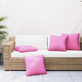 Cojines decorativos 4 pcs Rosa 60 x 60 cm tela