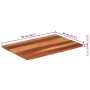 Tablero de mesa madera maciza de acacia 25-27 mm 60x90 cm