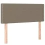 Box spring bed with LED mattress taupe gray fabric 100x200 cm by vidaXL, Beds and slatted bases - Ref: Foro24-3133617, Price:...
