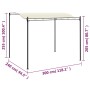 Cremeweißer Stoffpavillon von vidaXL, Zelte und Pavillons - Ref: Foro24-43217, Preis: 187,34 €, Rabatt: %