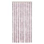 Cortina antimoscas chenilla gris plateado y rosa 90x220 cm
