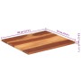 Tablero de mesa madera maciza de acacia 25-27 mm 70x80 cm