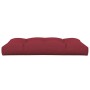 Cojín para muebles de palets tela rojo tinto 120x80x12 cm