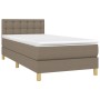 Boxspringbett mit taupegrauer Stoffmatratze 100x200 cm von vidaXL, Betten und Lattenroste - Ref: Foro24-3140917, Preis: 345,0...