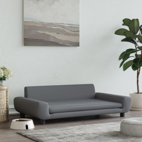 Dunkelgraues Hundebett aus Samt, 100 x 54 x 33 cm von vidaXL, Betten für Hunde - Ref: Foro24-171983, Preis: 108,34 €, Rabatt: %