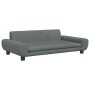 Dunkelgraues Hundebett aus Samt, 100 x 54 x 33 cm von vidaXL, Betten für Hunde - Ref: Foro24-171983, Preis: 108,34 €, Rabatt: %