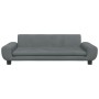 Dunkelgraues Hundebett aus Samt, 100 x 54 x 33 cm von vidaXL, Betten für Hunde - Ref: Foro24-171983, Preis: 108,34 €, Rabatt: %