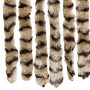 Cortina antimoscas chenilla beige y marrón 90x200 cm