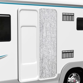 Cortina antimoscas chenilla gris claro y gris oscuro 56x200 cm Cortina antimoscas chenilla gris claro y gris oscuro 56x200 cm