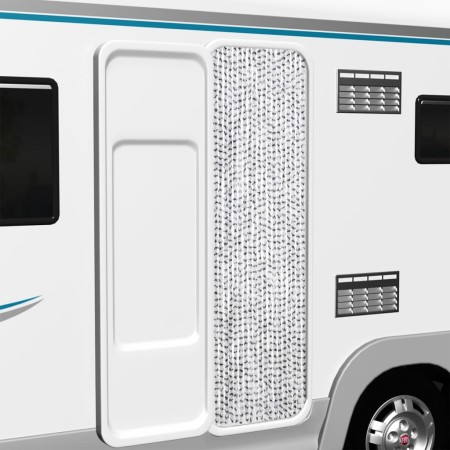 Cortina antimoscas chenilla gris claro y gris oscuro 56x200 cm en Mosquiteras para ventanas | Comprar online en Foro24