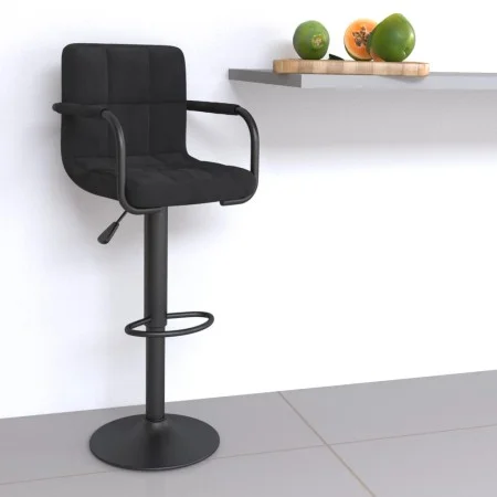 Taburete de cocina de terciopelo negro von vidaXL, Küchenhocker - Ref: Foro24-334645, Preis: 88,79 €, Rabatt: %