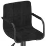 Taburete de cocina de terciopelo negro von vidaXL, Küchenhocker - Ref: Foro24-334645, Preis: 88,79 €, Rabatt: %