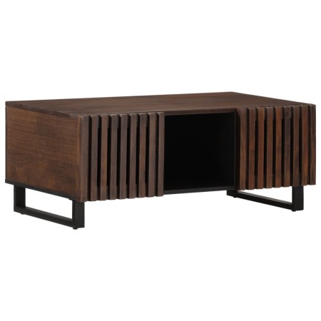 Mesa de centro de madera maciza mango marrón 100x55x40 cm en Mesas de centro | Comprar online en Foro24