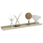 Wall shelves 4 units white and Sonoma oak 60x9x3 cm by vidaXL, Shelves and shelves - Ref: Foro24-326695, Price: 23,37 €, Disc...