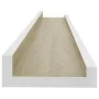 Wall shelves 4 units white and Sonoma oak 60x9x3 cm by vidaXL, Shelves and shelves - Ref: Foro24-326695, Price: 23,05 €, Disc...