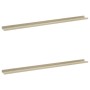 Wall shelves 2 units white and Sonoma oak 115x9x3 cm by vidaXL, Shelves and shelves - Ref: Foro24-326693, Price: 27,56 €, Dis...