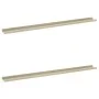 Wall shelves 2 units white and Sonoma oak 115x9x3 cm by vidaXL, Shelves and shelves - Ref: Foro24-326693, Price: 27,12 €, Dis...