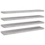 Schwebendes Wandregal 4 Stück betongraues MDF 120x23,5x3,8 cm von vidaXL, Regale und Regale - Ref: Foro24-326608, Preis: 76,5...