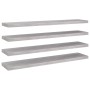 Schwebendes Wandregal 4 Stück betongraues MDF 120x23,5x3,8 cm von vidaXL, Regale und Regale - Ref: Foro24-326608, Preis: 74,2...